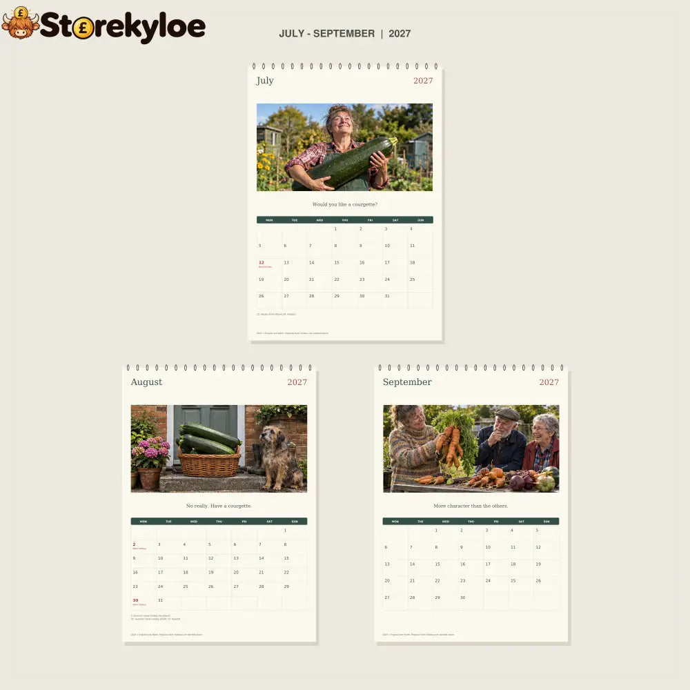🔥Allotment Committee of One - 2027 A4 Wall Calendar