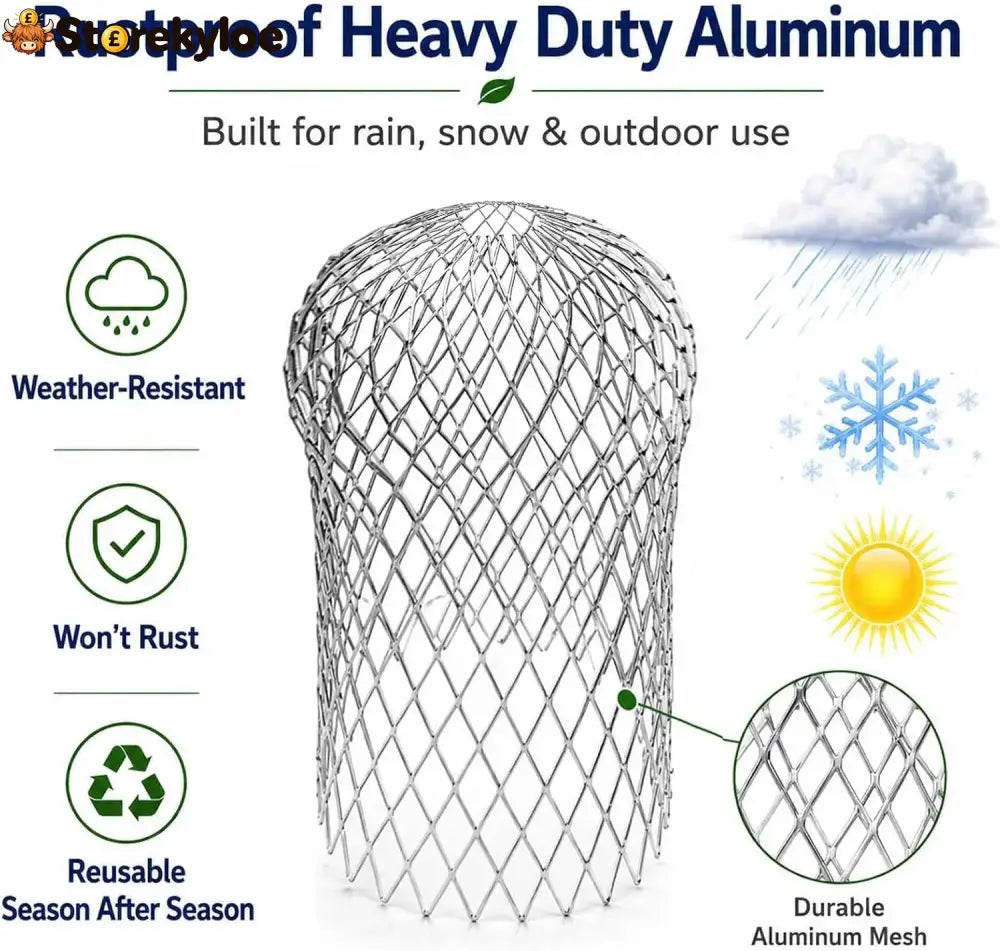 Aluminum Alloy Gutter Guard Filter Roof Rain Gutter Downspout Strainer Anti‑Clog Leaf Debris Catcher for Home Drainage