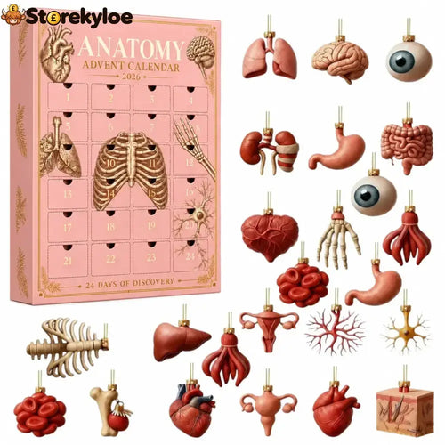 🏅Anatomy Advent Calendar, 24 Anatomy Ornaments