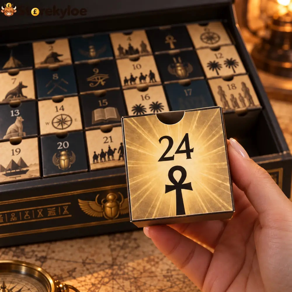 Ancient Egypt Mystery Advent Calendar, 24-Day Countdown Gift Box