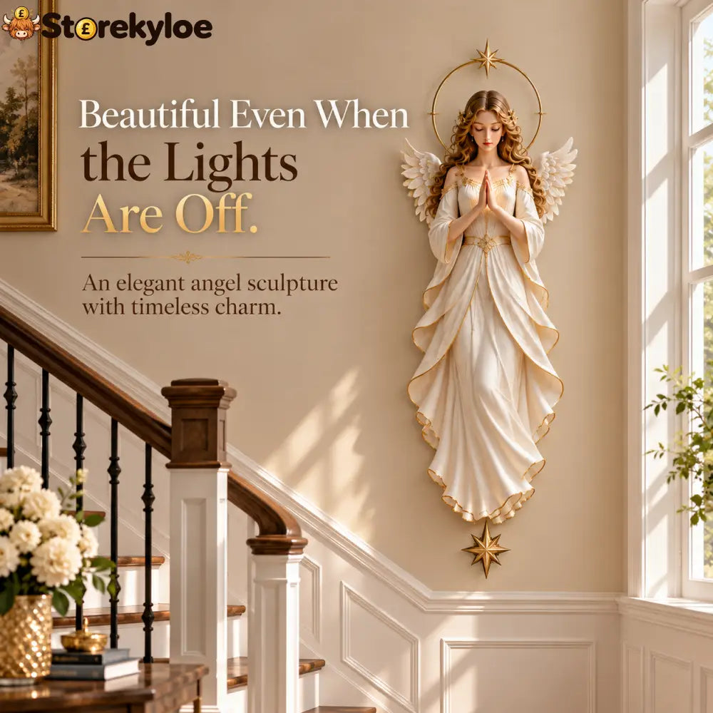 ✝️✨ Angel of Hope™, Heavenly Wings Projection Wall Light | Christian Home Decor & Faith Gift