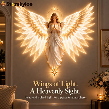 ✝️✨ Angel of Hope™, Heavenly Wings Projection Wall Light | Christian Home Decor & Faith Gift