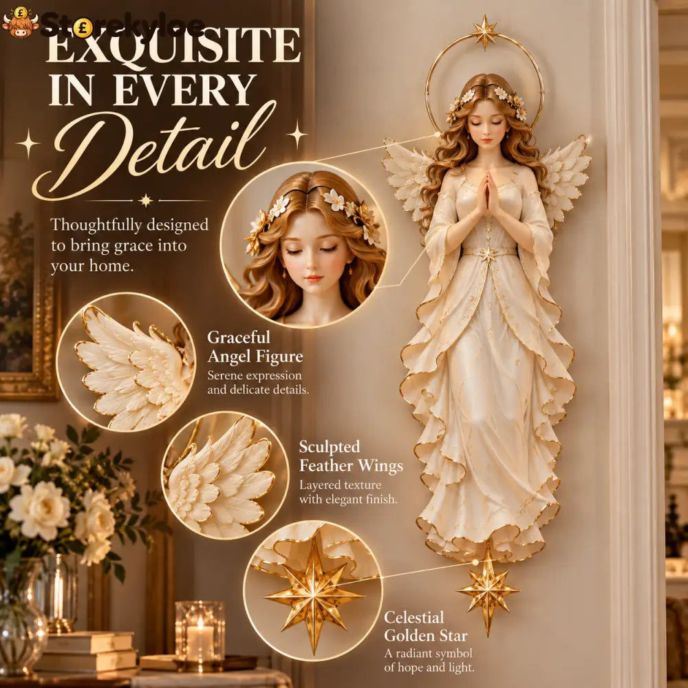 ✝️✨ Angel of Hope™, Heavenly Wings Projection Wall Light | Christian Home Decor & Faith Gift