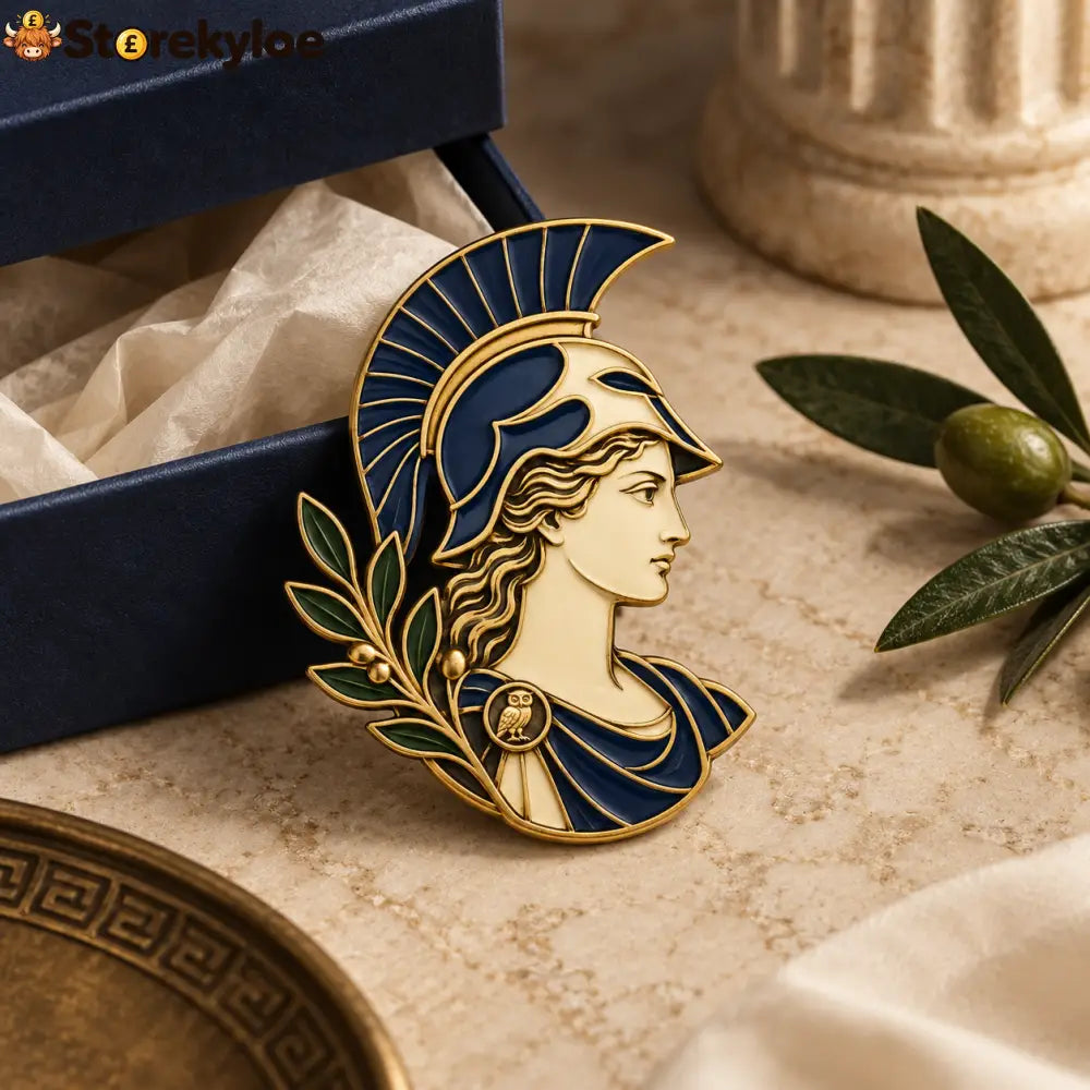🏛️athena Brooch｜greek Goddess Of Wisdom Enamel Pin - 🏛️Athena Brooch