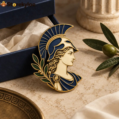 🏛️athena Brooch｜greek Goddess Of Wisdom Enamel Pin - 🏛️Athena Brooch