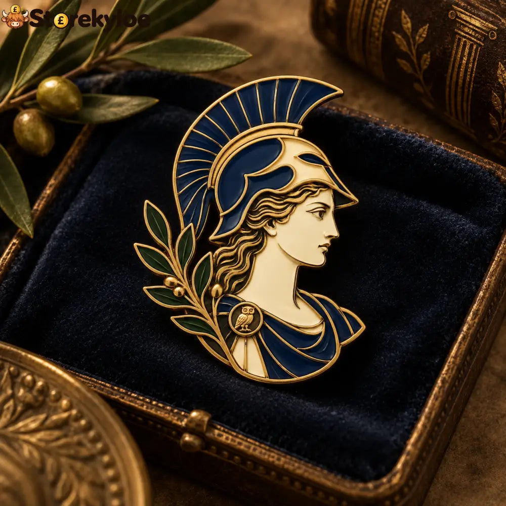 🏛️athena Brooch｜greek Goddess Of Wisdom Enamel Pin - 🏛️Athena Brooch