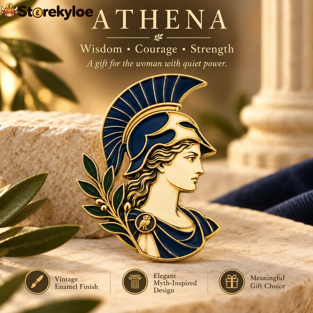 🏛️athena Brooch｜greek Goddess Of Wisdom Enamel Pin - 🏛️Athena Brooch