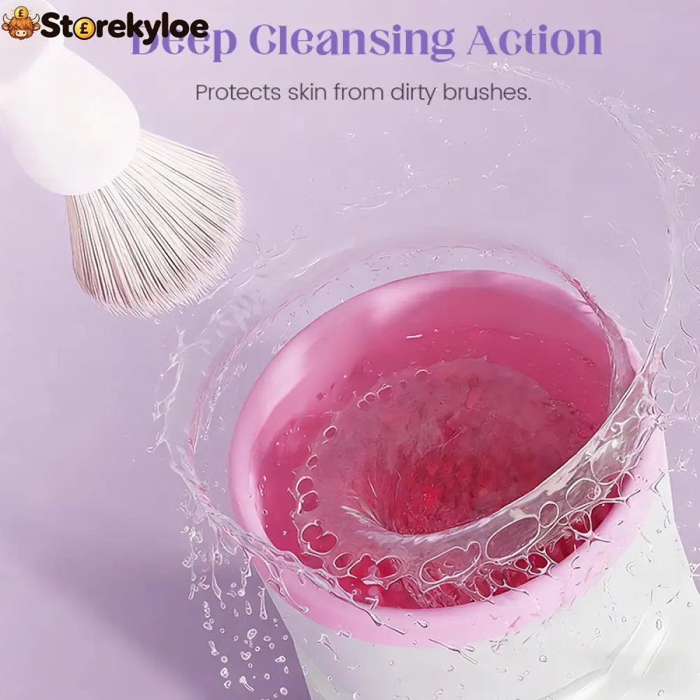 Automatic Makeup Brush Cleaner