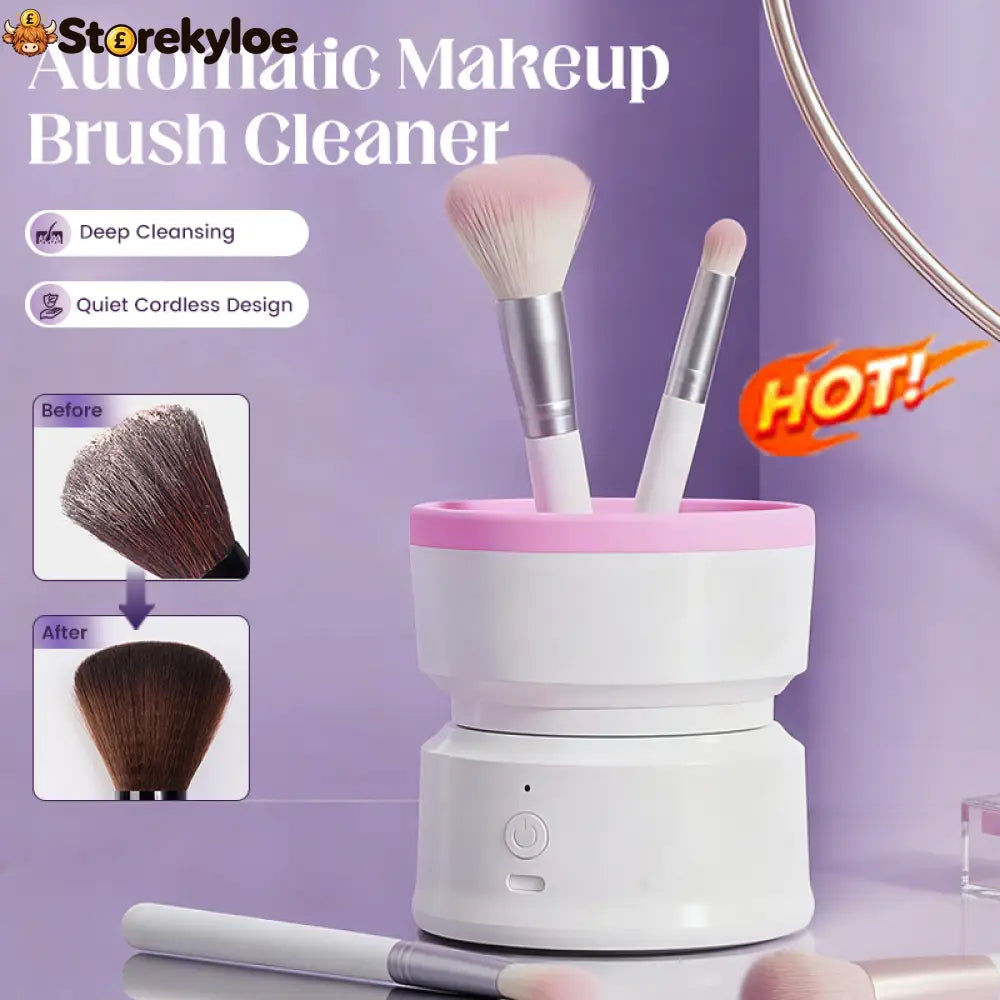Automatic Makeup Brush Cleaner