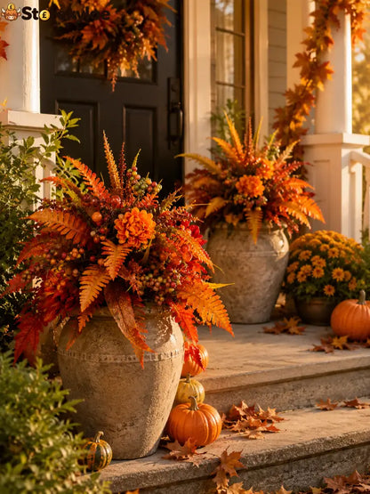 🍂Autumn Harvest Floral Garden Stake Arrangement - Buy 1
