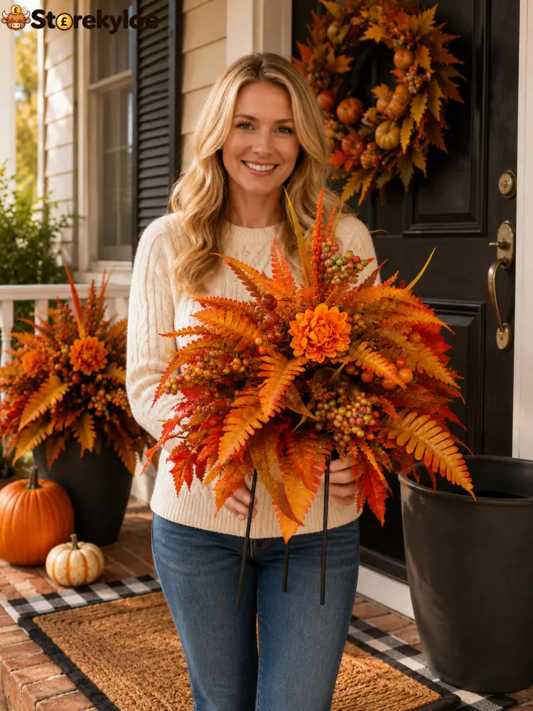 🍂Autumn Harvest Floral Garden Stake Arrangement - Buy 1