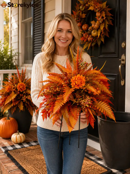 🍂Autumn Harvest Floral Garden Stake Arrangement - Buy 1