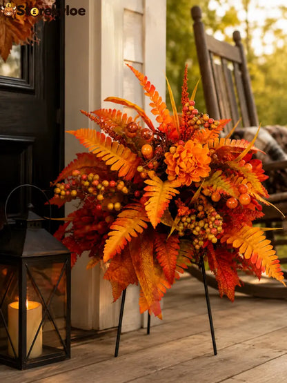 🍂Autumn Harvest Floral Garden Stake Arrangement - Buy 1