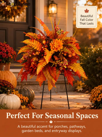 🍂Autumn Harvest Floral Garden Stake Arrangement - Buy 1