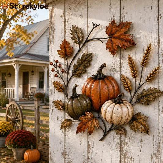 🎃🍂Autumn Pumpkin Metal Wall Decor