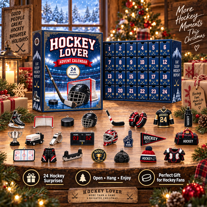 🏒 Hockey Lover Advent Calendar 2026 – 24 Days of Hockey-Themed Christmas Surprises——Open. Hang. Collect. Celebrate. 🎄 24 little surprises made for true hockey lovers.