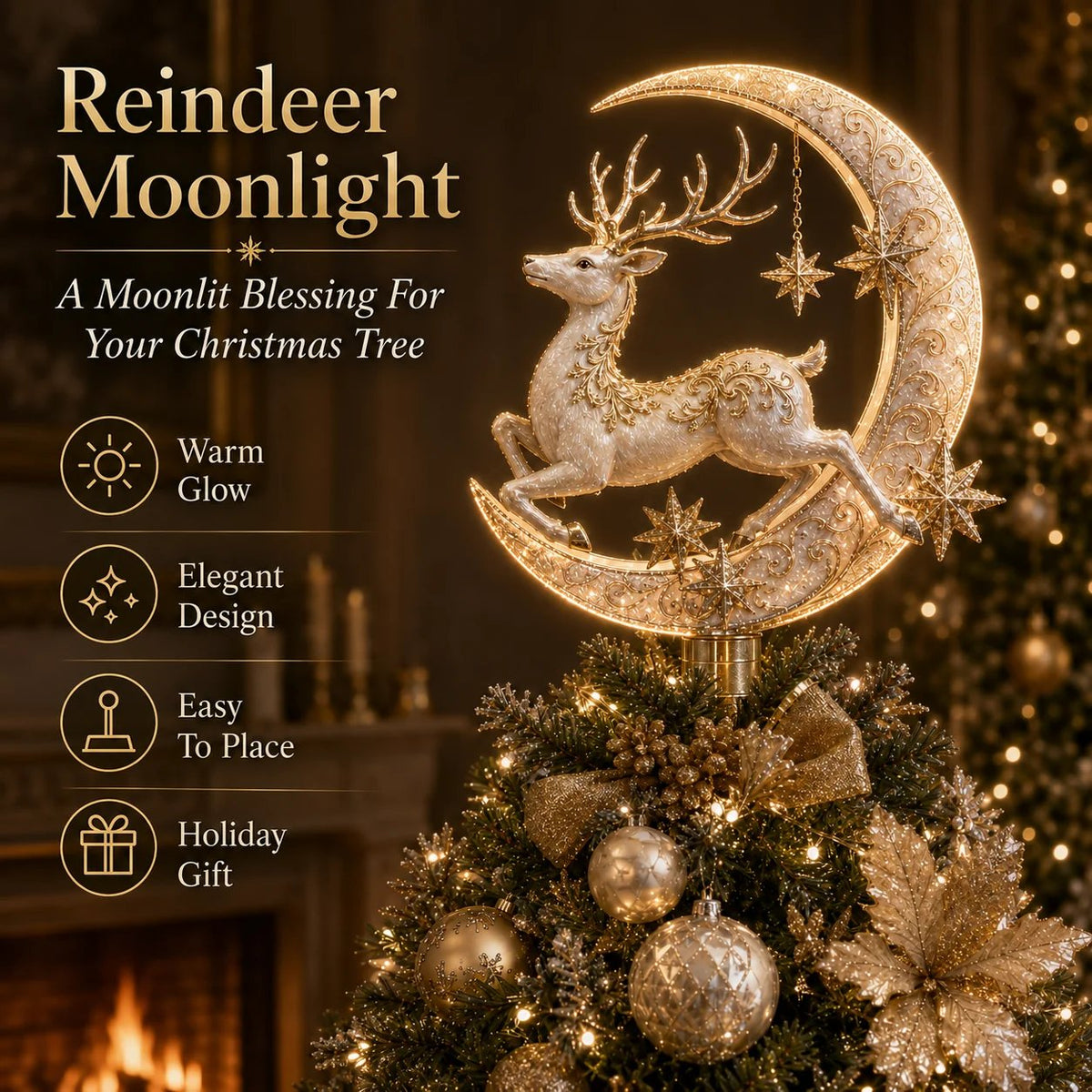 🎄Meaningful Christmas Tree Topper Collection – Lighted Holiday Keepsakes