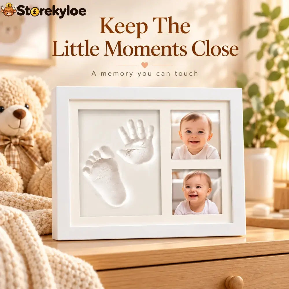 Baby handprint & footprint keepsake frame