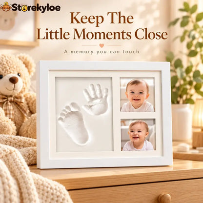 Baby handprint & footprint keepsake frame