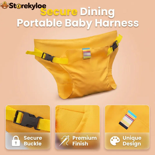 Baby High Chair Seat Belts - Portable Dining Straps Holder
