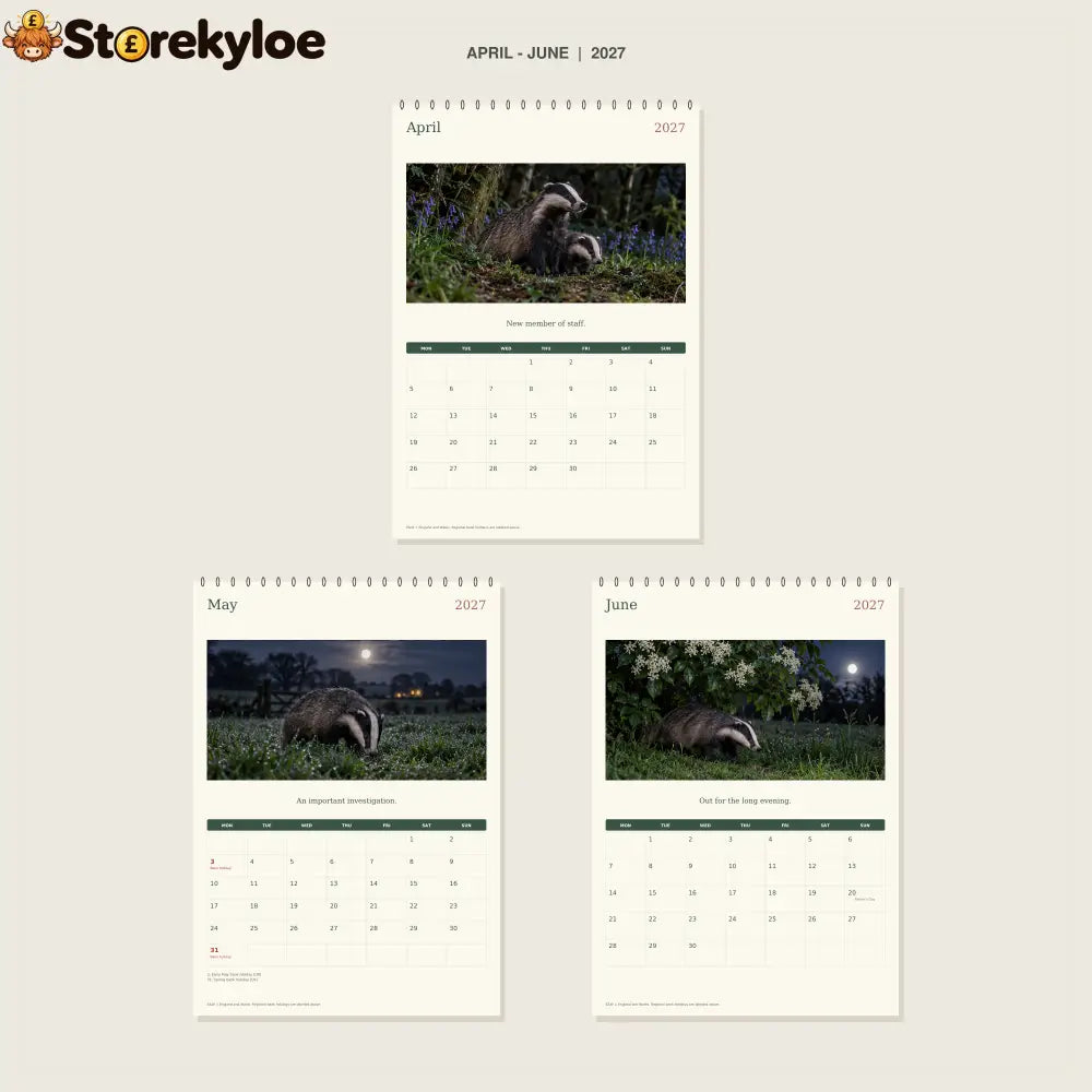 🔥Badgers After Hours - 2027 A4 Wall Calendar