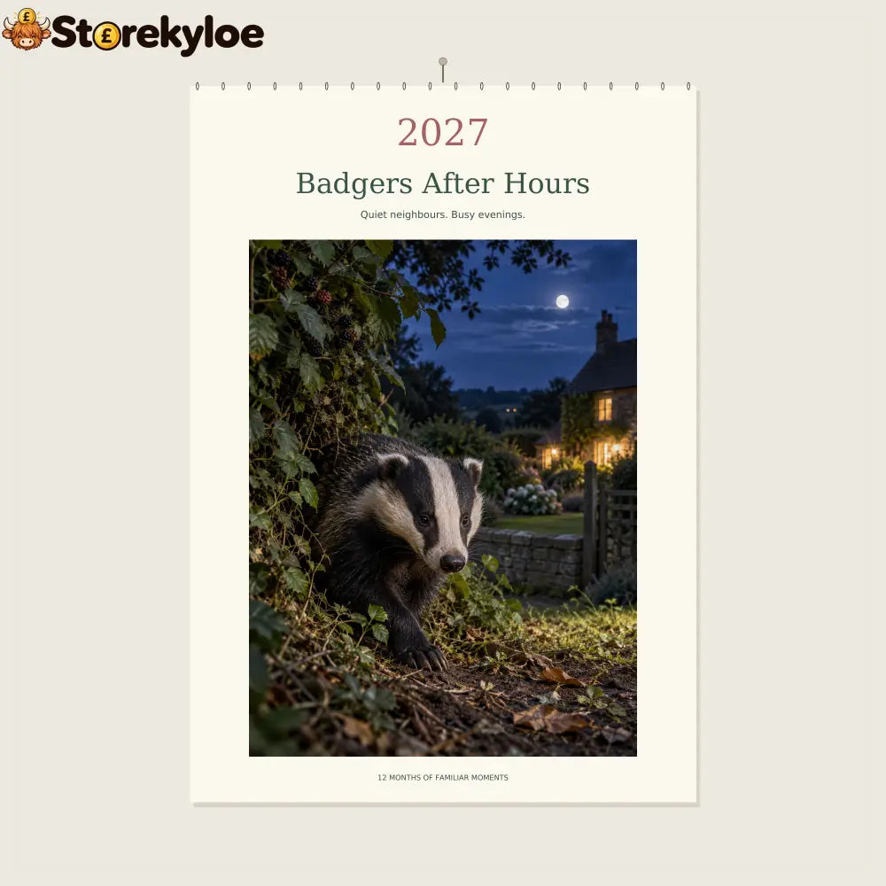 🔥Badgers After Hours - 2027 A4 Wall Calendar