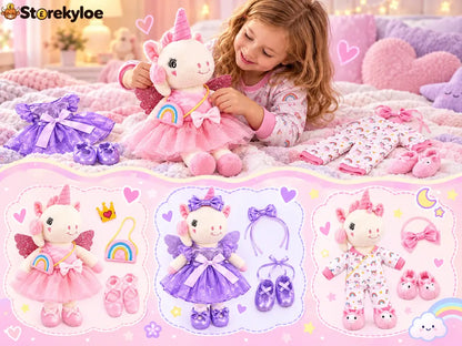 Ballerina Unicorn Plush Set A Little More Imagination. A Little Less Screen Time. 🦄✨ - 1 PC