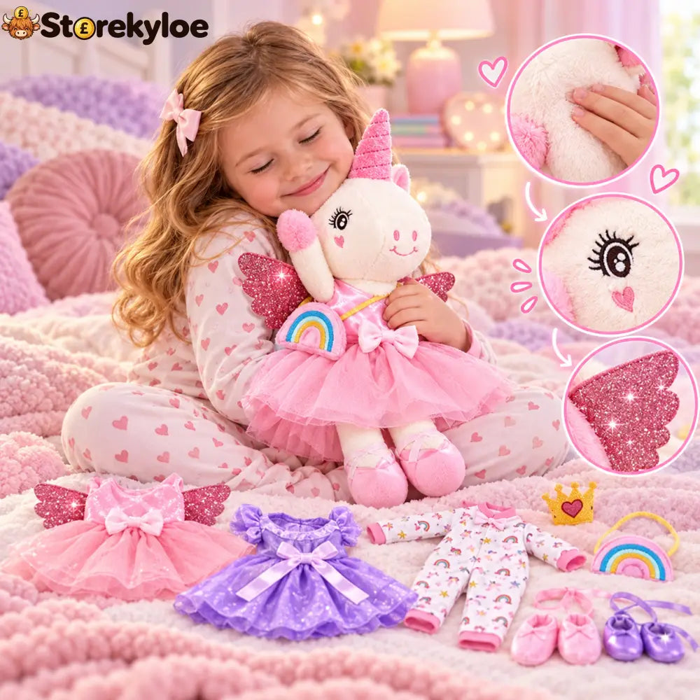 Ballerina Unicorn Plush Set A Little More Imagination. A Little Less Screen Time. 🦄✨ - 1 PC