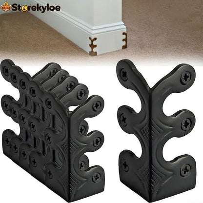 Baseboard Corner Protectors for Furniture - Black / 1 Set
