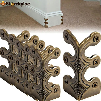 Baseboard Corner Protectors for Furniture - Bronze / 1 Set