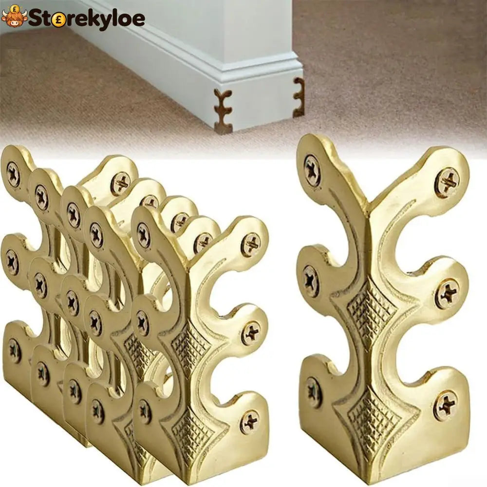 Baseboard Corner Protectors for Furniture - Gold / 1 Set