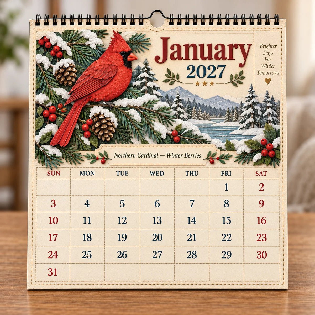🐦 A Year of Birds: 2027 Birds of America Wall Calendar with Classic Wildlife Art