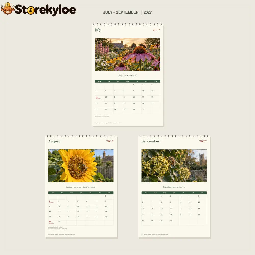 🔥Bees Before Emails - 2027 A4 Wall Calendar
