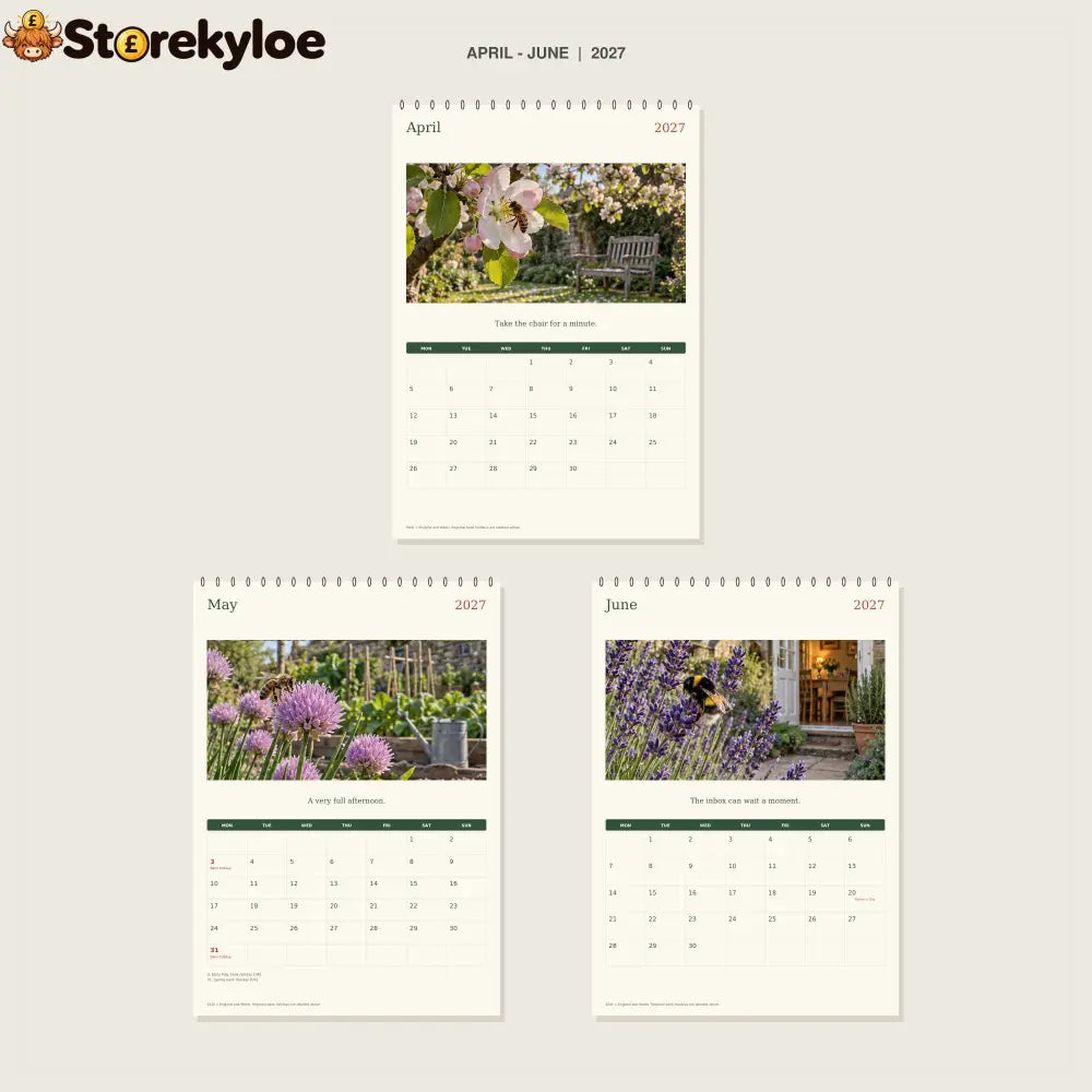 🔥Bees Before Emails - 2027 A4 Wall Calendar