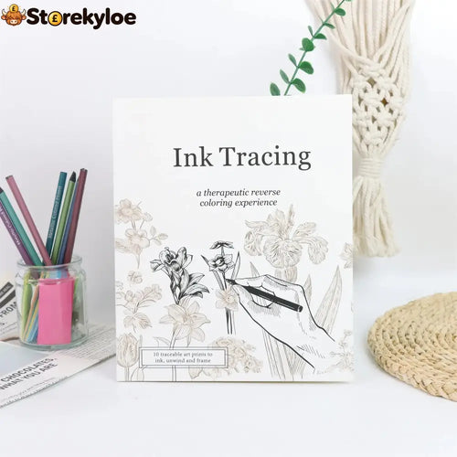 Beginner-Friendly💕Ink Tracing: A Therapeutic Reverse Coloring Experience📚(Deluxe Edition)
