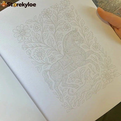 Beginner-Friendly💕Ink Tracing: A Therapeutic Reverse Coloring Experience📚(Deluxe Edition)