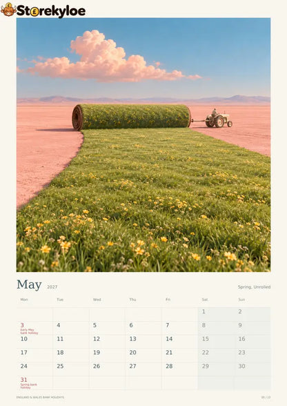 Behind The Sky, 2027 Art Calendar Someone Has To Keep The Sky Running. - BEHIND THE SKY