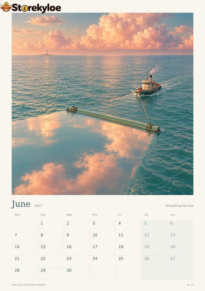 Behind The Sky, 2027 Art Calendar Someone Has To Keep The Sky Running. - BEHIND THE SKY