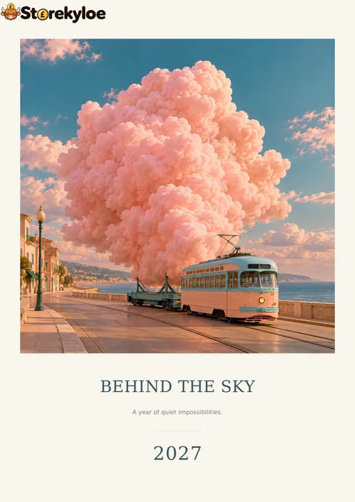 Behind The Sky, 2027 Art Calendar Someone Has To Keep The Sky Running. - BEHIND THE SKY