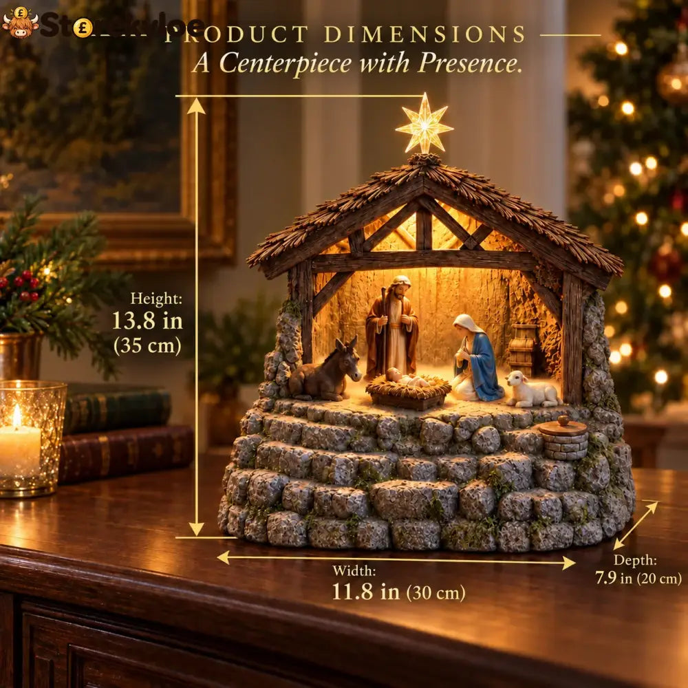 😍Bethlehem Glow – Lighted Nativity Mist Diffuser💧