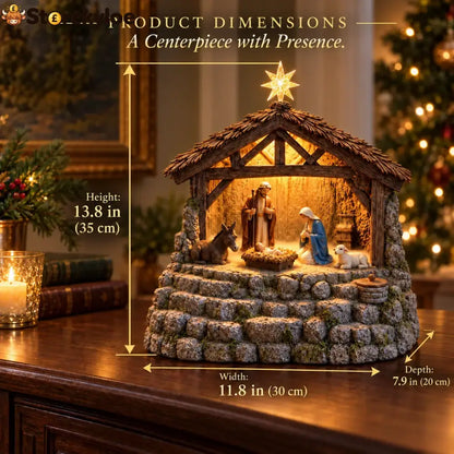 😍Bethlehem Glow – Lighted Nativity Mist Diffuser💧