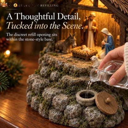 😍Bethlehem Glow – Lighted Nativity Mist Diffuser💧