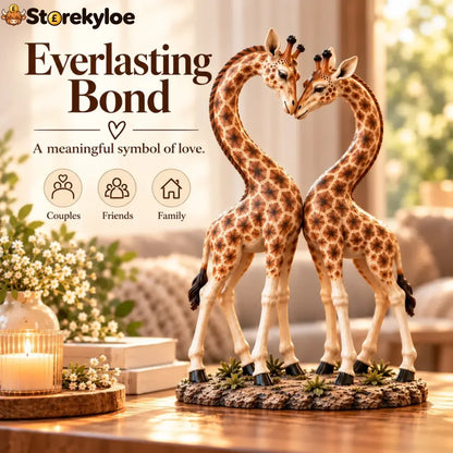 💕🎁better Together – Giraffe Heart Sculpture 🦒♡🦒