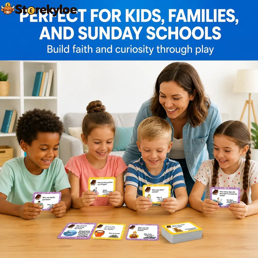 ✝️Bible Trivia Card Game – 300 Questions for Family Fun & Faith Learning (Ages 6+) - 2
