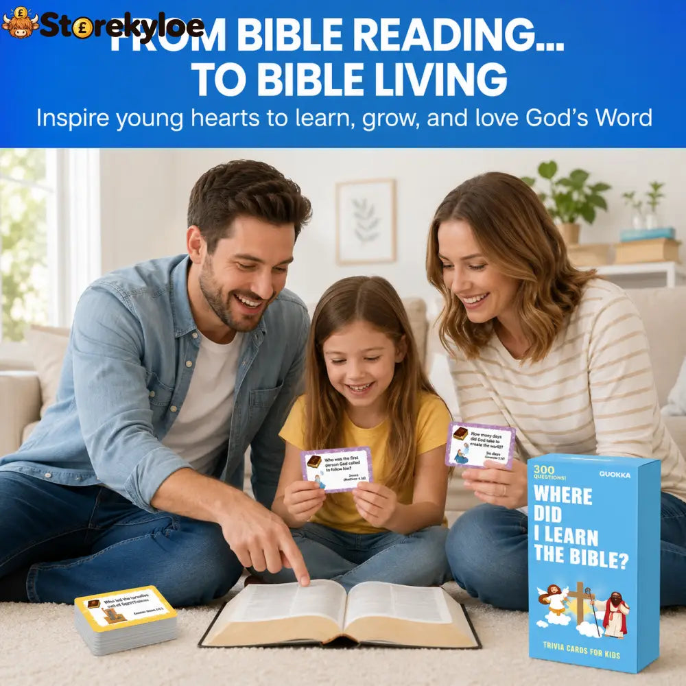 ✝️Bible Trivia Card Game – 300 Questions for Family Fun & Faith Learning (Ages 6+) - 2