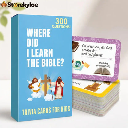 ✝️Bible Trivia Card Game – 300 Questions for Family Fun & Faith Learning (Ages 6+) - 2