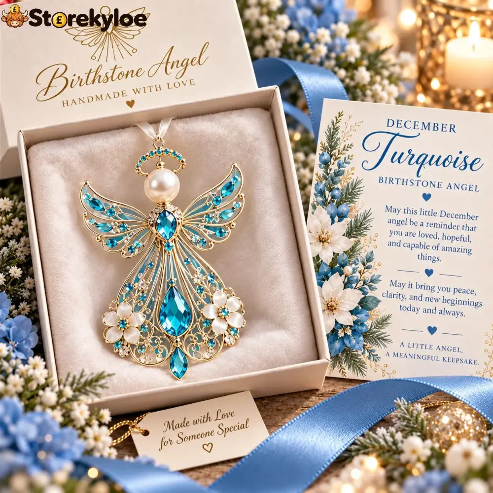 ✨👼 Birth Month Guardian Angels, An Angel Chosen Just for You - December · Turquoise