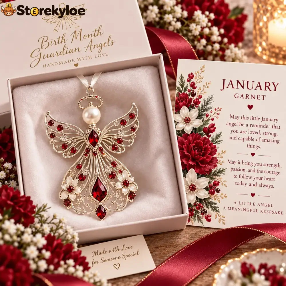 ✨👼 Birth Month Guardian Angels, An Angel Chosen Just for You - January · Garnet