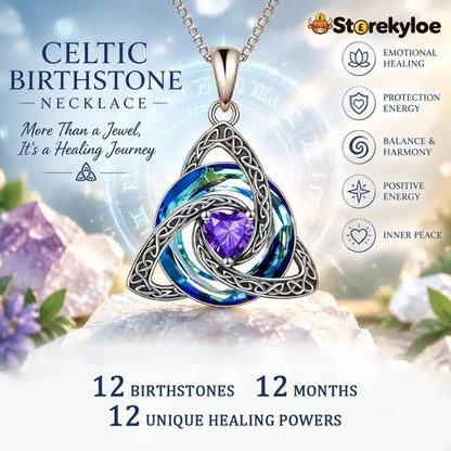 ♾️💖Birthstone Celtic Knot Necklace for Women