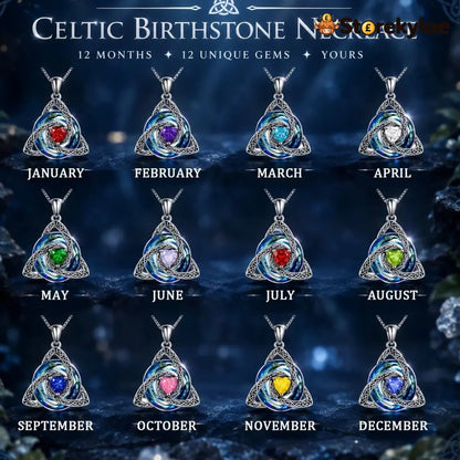 ♾️💖Birthstone Celtic Knot Necklace for Women
